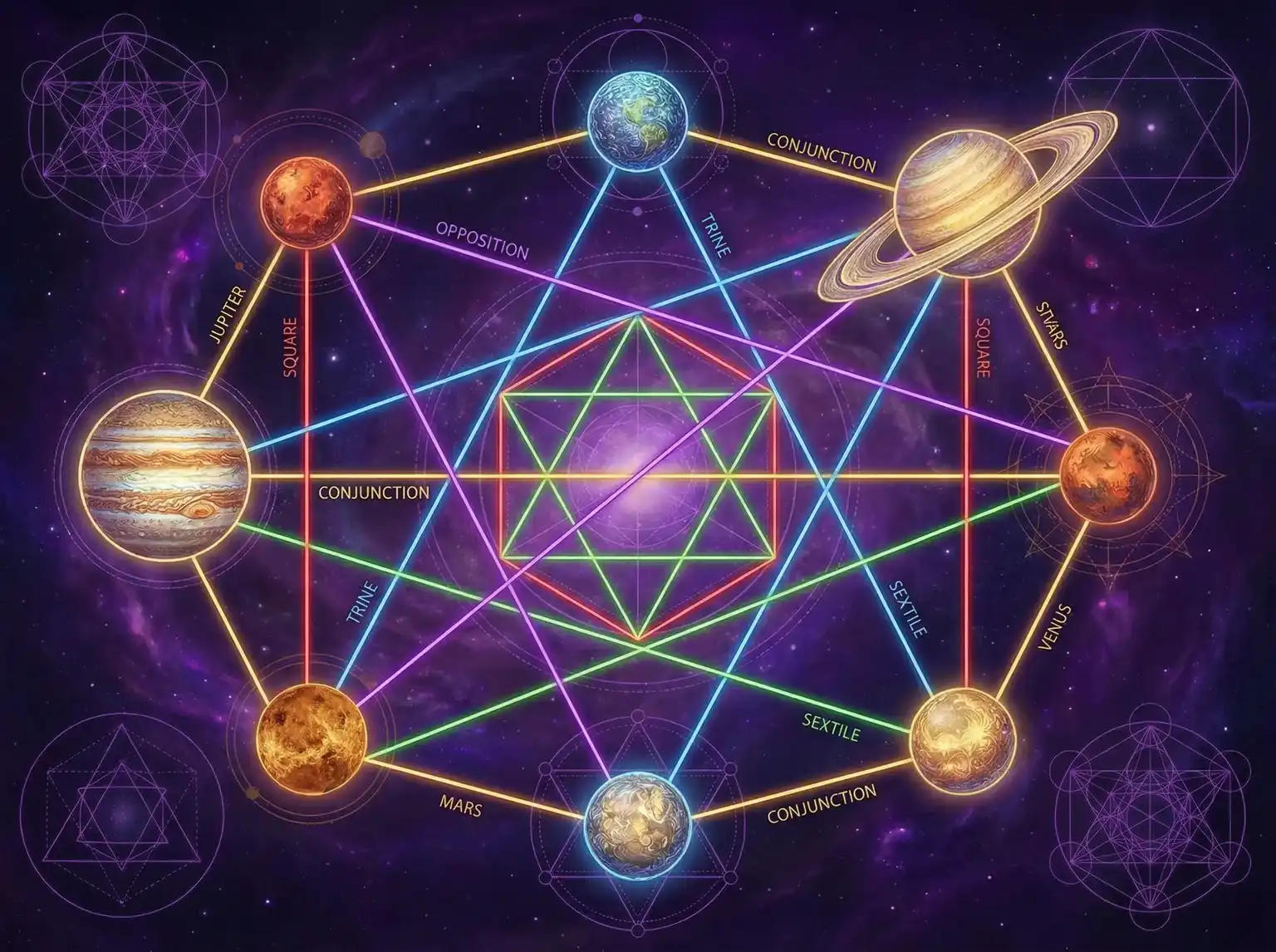 行星相位解读 - 母狗任务 | 占星学进阶